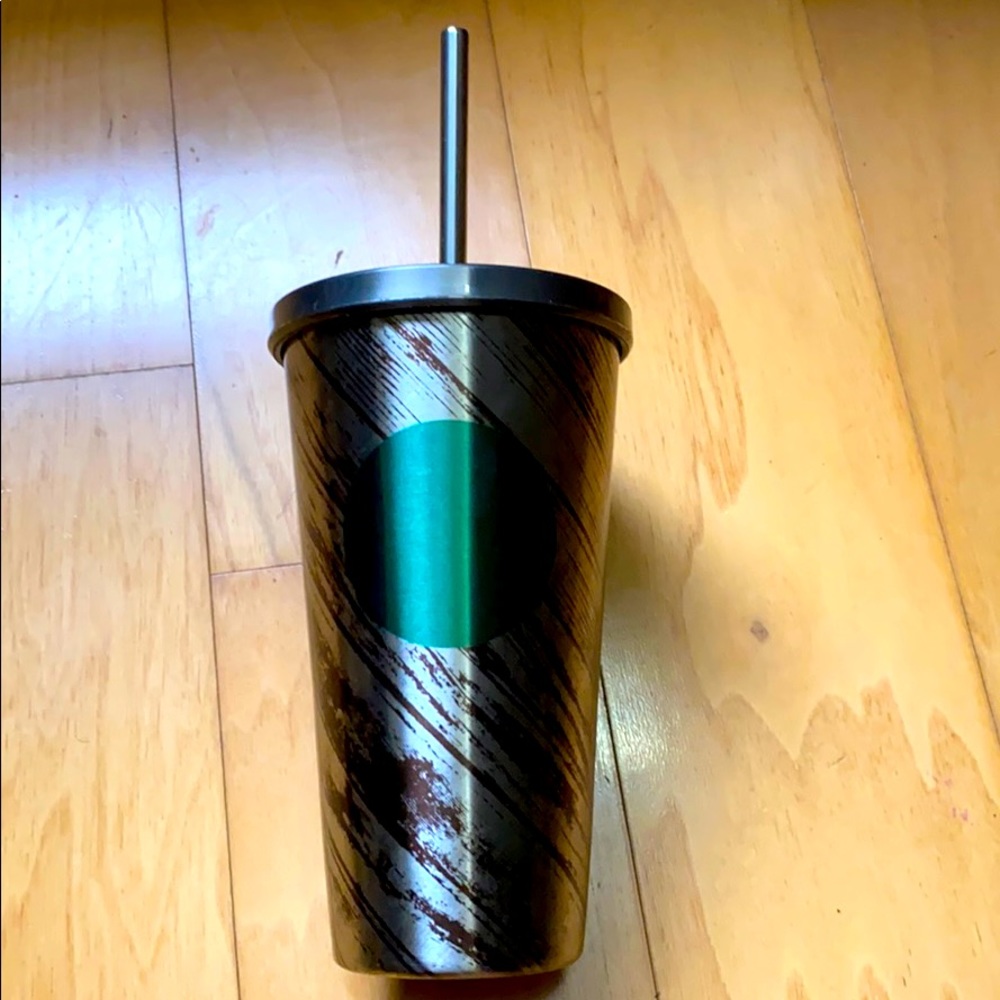 Starbucks stainless steel tumbler with straw